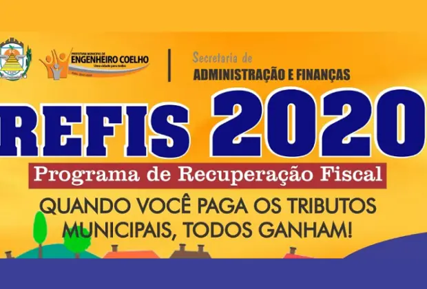 Prefeitura de Engenheiro Coelho institui o Programa de Recuperação Fiscal 2020