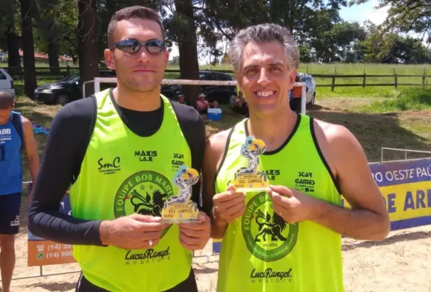 Dupla guaçuana de vôlei de praia sobe ao pódio pela segunda vez consecutiva