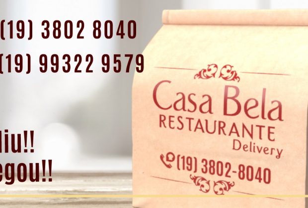 Restaurante Casa Bela abre serviço de delivery em Holambra