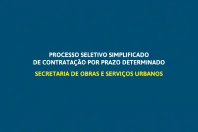 A Prefeitura de Jaguariúna abre processo seletivo para contratar servidores para obras e serviços urbanos