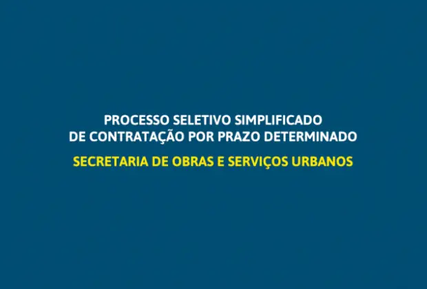 A Prefeitura de Jaguariúna abre processo seletivo para contratar servidores para obras e serviços urbanos