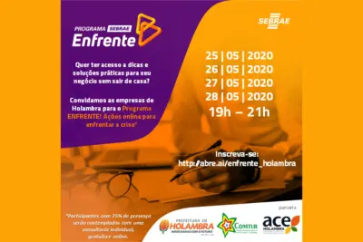 Enfrente! ACE Holambra e Sebrae trazem programa para ajudar empresas a superar crise