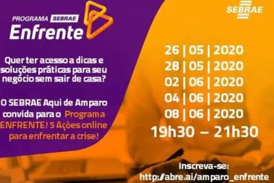 Amparo tem capacitação de programas de ações online para empresas