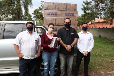 Prefeitura recebe doação de cinco mil máscaras de proteção facial da BWB embalagens – Estiva Gerbi