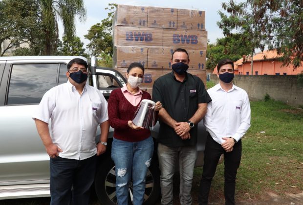 Prefeitura recebe doação de cinco mil máscaras de proteção facial da BWB embalagens – Estiva Gerbi
