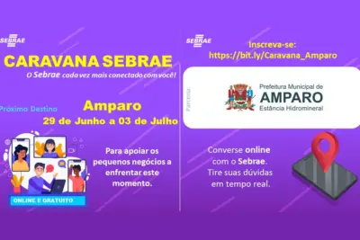 Amparo contará com a Caravana Sebrae