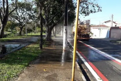 Mais uma etapa de desinfecção é realizada em Mogi Mirim