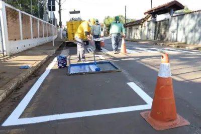 Martim Francisco recebe nova sinalização de trânsito