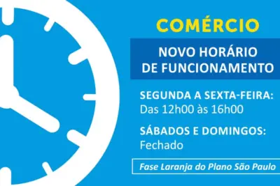 Novo horário de funcionamento do comércio em Mogi Mirim