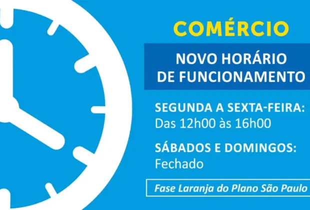 Novo horário de funcionamento do comércio em Mogi Mirim