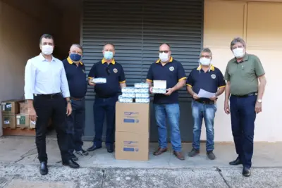 Lions Club  de Itapira faz doação de máscaras ao Hospital Municipal