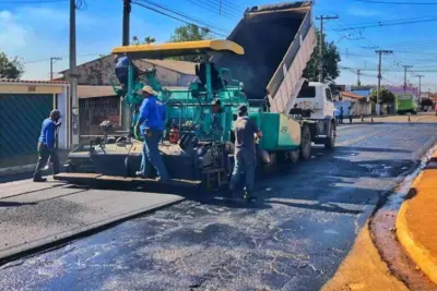 Recapeamento asfáltico chega a mais quatro ruas em Engenheiro Coelho