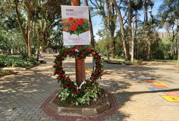 Em parceria com o Veiling “Setembro Vermelho” usa flores para chamar a atenção para doenças cardiovasculares