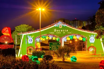 Socorro Luzes de Natal – Estância Hidromineral de Socorro será decorada com mais de 1 milhão de luzes e material reciclado