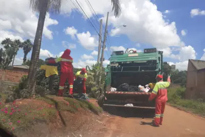 106 toneladas de lixo são recolhidas após retorno da coleta em Artur Nogueira