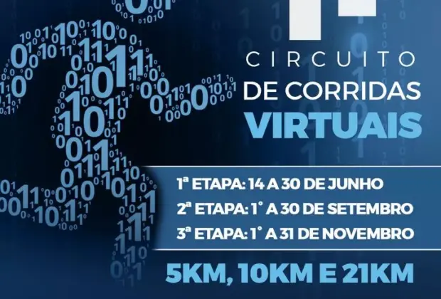 CIRCUITO DE CORRIDAS VIRTUAIS COMEÇA NESTA SEGUNDA-FEIRA, 14
