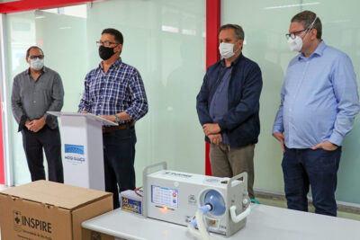 Hospital Municipal de Mogi Guaçu recebe cinco ventiladores mecânicos para tratamento de pacientes