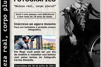 Abertas inscrições para ensaio fotográfico gratuito para PcD