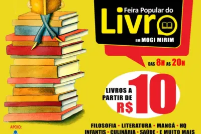 Feira Popular do Livro chega a Mogi Mirim