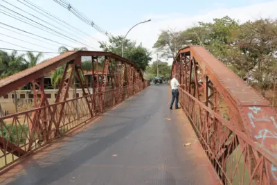 Ponte de pedestres será revitalizada sem custo ao município