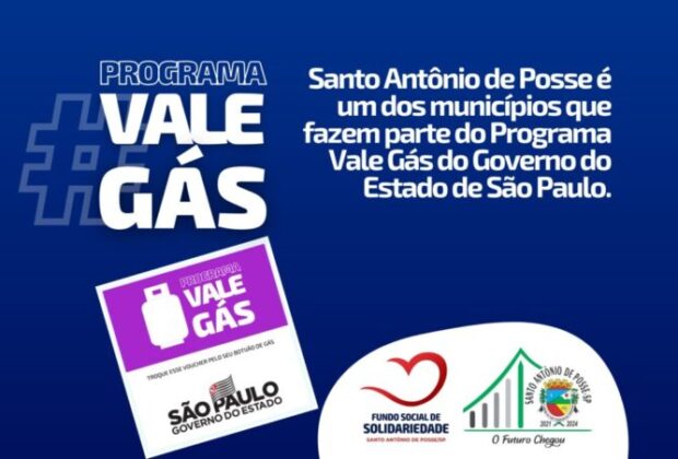 Santo Antônio de Posse é um dos municípios que fazem parte do Programa Vale Gás