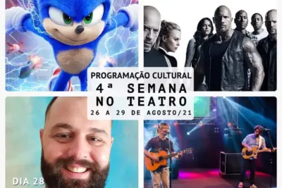 CONFIRA A PROGRAMAÇÃO CULTURAL DA SEMANA NO TEATRO MUNICIPAL