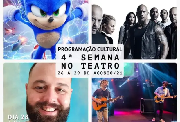 CONFIRA A PROGRAMAÇÃO CULTURAL DA SEMANA NO TEATRO MUNICIPAL