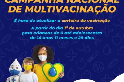 Saúde inicia campanha nacional de multivacinação