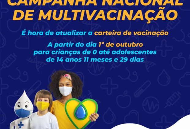 Saúde inicia campanha nacional de multivacinação