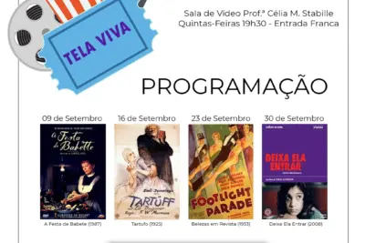 Cultura retoma projeto Tela Viva na próxima semana