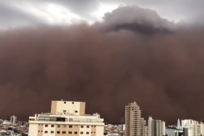 Tempestade de poeira no Sudeste foi resultado do tempo seco e rajadas de vento