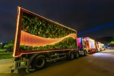 Cosmópolis recebe a Caravana Iluminada de Natal da Coca-Cola