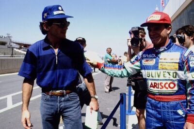Senna e Barrichello Recebem homenagem