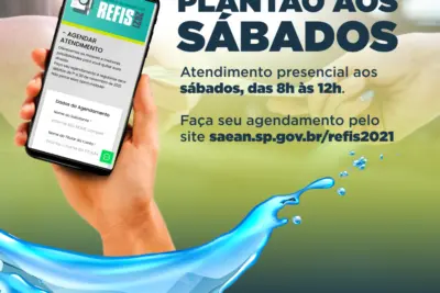 SAEAN ABRE PLANTÃO AOS SÁBADOS PARA PARCELAMENTO DE DÍVIDAS COM DESCONTOS DE ATÉ 100% EM MULTAS E JUROS