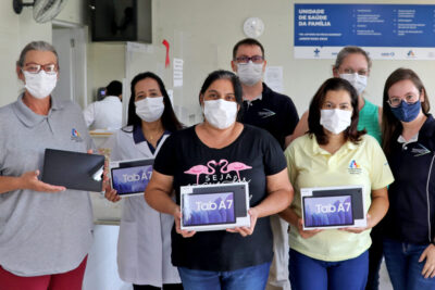 Mogi Guaçu entrega novos tablets para os agentes comunitários de saúde