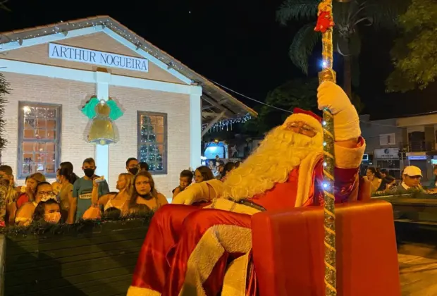 Papai Noel visita bairros de Artur Nogueira nesta quinta-feira