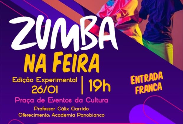 Cultura realiza edição experimental de Zumba na Feira