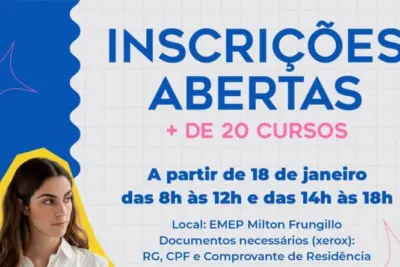 EMEP Milton Frungilo abre inscrições para cursos gratuitos.