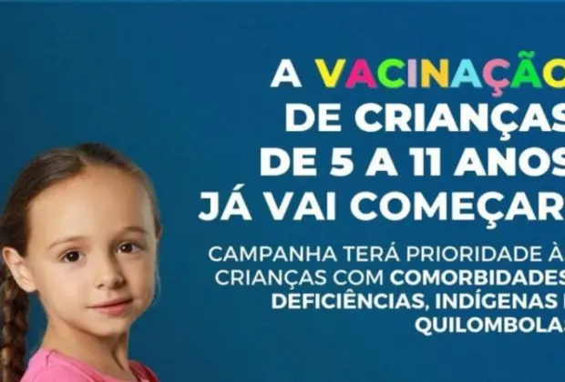 Cosmópolis inicia vacinação das crianças contra a Covid-19