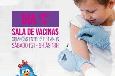 Engenheiro Coelho participa do ‘Dia C’ de vacinação infantil contra Covid-19