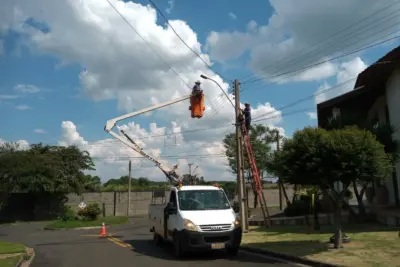 A Prefeitura continua o trabalho de manutenção da iluminação pública