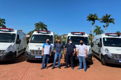 Prefeitura de Artur Nogueira recebe 4 novas ambulâncias e frota sobe para 10 veículos