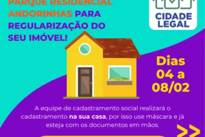 REGULARIZAÇÃO FUNDIÁRIA – MORADORES PARQUE RESIDENCIAL ANDORINHAS