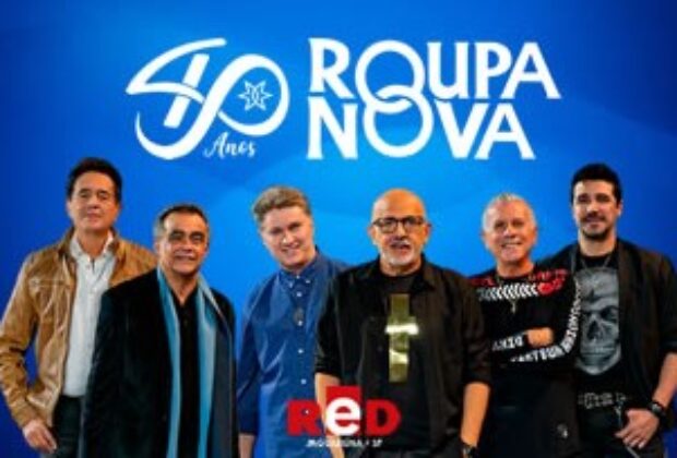 Red Eventos recebe a banda Roupa Nova com a turnê comemorativa “40 Anos”; Rádio Táxi abre o show