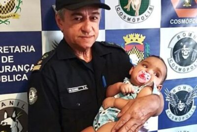 Guarda Municipal salva vida de bebê de 7 meses