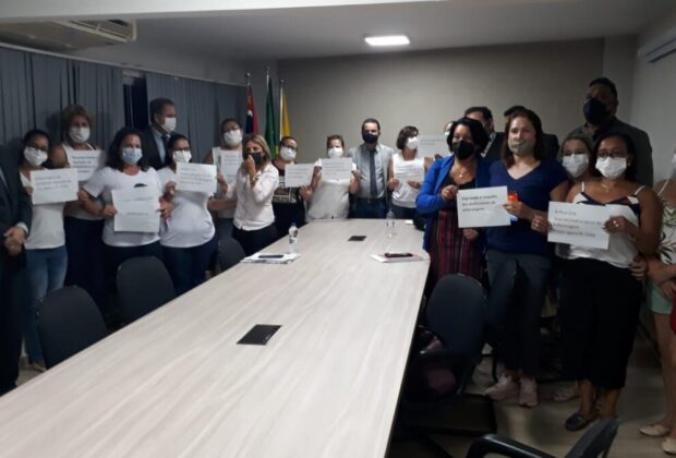 Enfermeiras pedem apoio da Câmara para votação do piso da categoria em Brasília