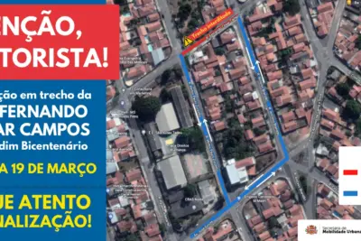 INTERDIÇÃO NA RUA FERNANDO CÉSAR CAMPOS, NA ZONA NORTE