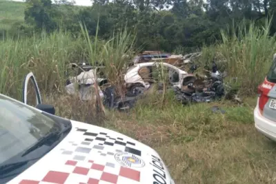 Desmanche de carros é localizado em canavial de Engenheiro Coelho