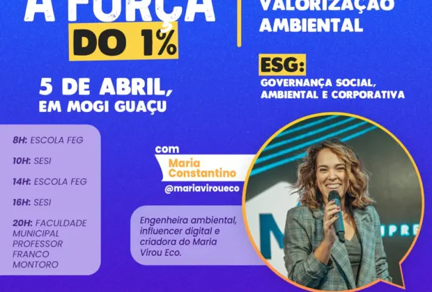 Influenciadora digital realiza palestras em Mogi Guaçu nesta terça-feira