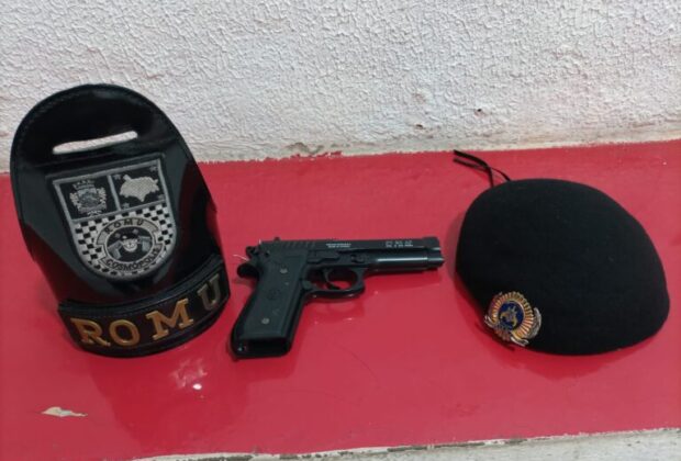Simulacro usado para roubos em Cosmópolis é apreendido